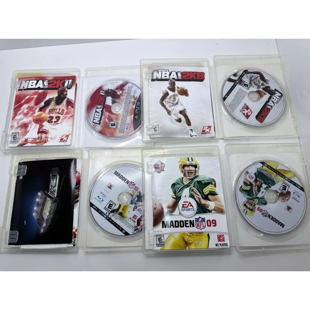 PlayStation 3‎ PS3 Game Lot (4) NBA 2K11, 2K8, Madden NFL 10, Madden 09